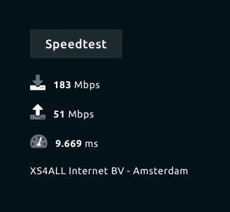 Speedtest Widget